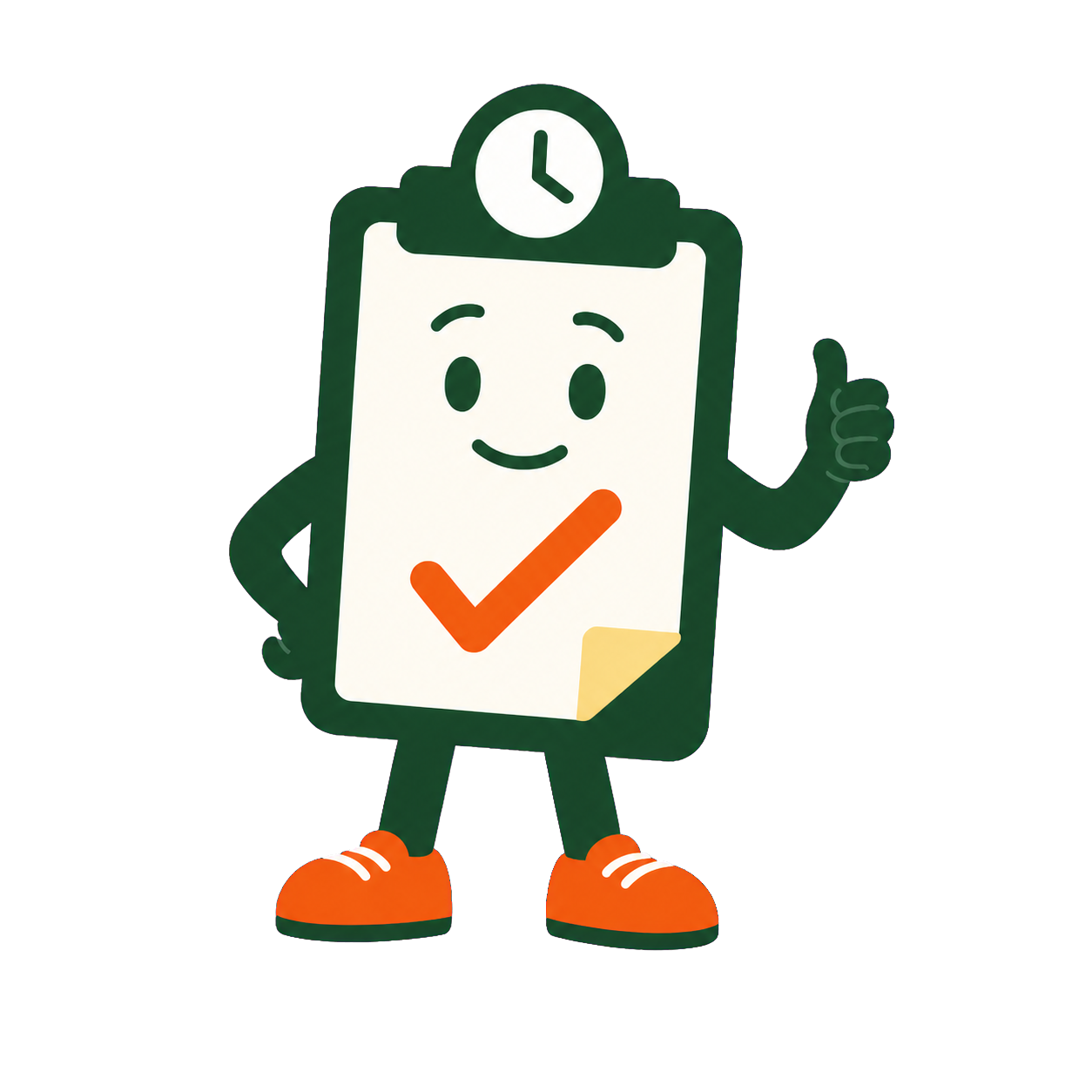 Tally, SoloDocket's clipboard mascot